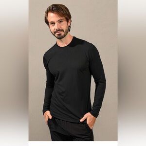 Men's Black Long Sleeve Shirt